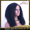 Free Shipping Virgin Human Hair Lace Front Wig Kinky Curly Wig With Free Lace Wig Samples